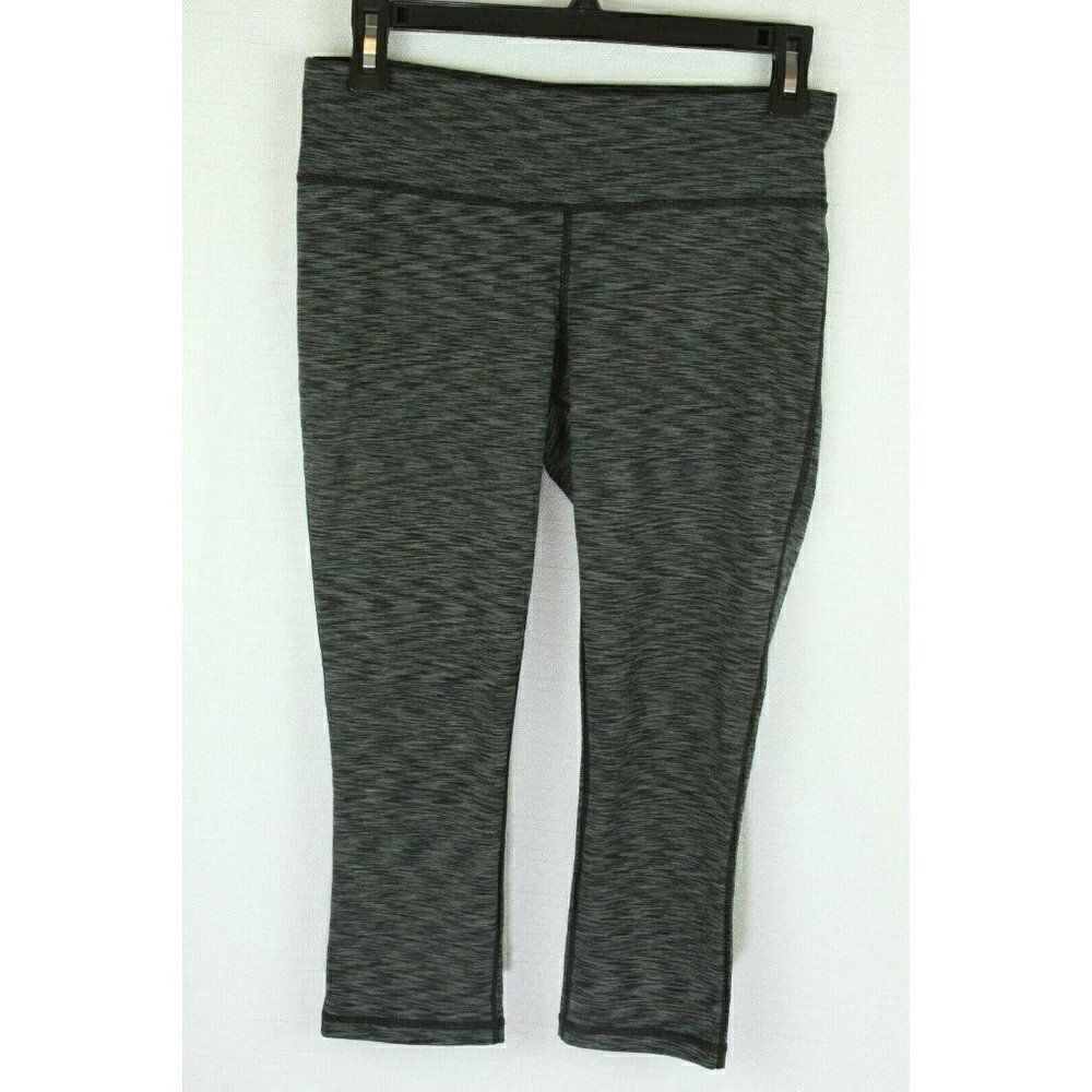 Ideology Leggings Size Small Gray Capri Crop Print Pocket